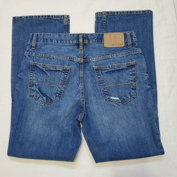 Aeropostale The Driggs Slim Bootcut Retro Distressed Jeans 31 Waist - Picture 7 of 9